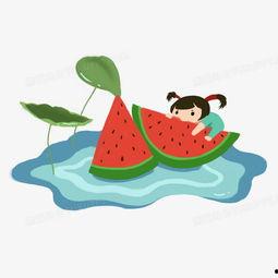 头像手绘吃瓜图片,趣味横生的视觉盛宴